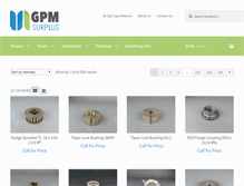 Tablet Screenshot of gpmsurplus.com